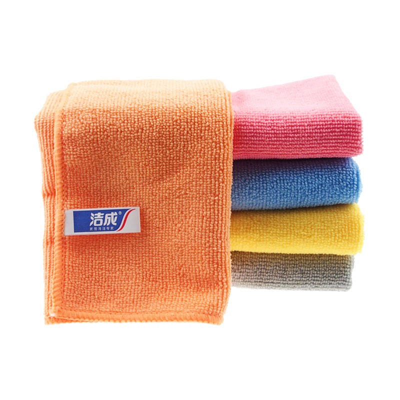 洁成超细纤维方巾抹布 清洁毛巾百洁布/抹布/钢丝球洗碗布32*32CM*5条
