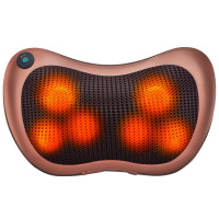璐瑶(LUYAO)按摩枕 LY-9706六头单键版古铜色 红外线疗法 定时功能记忆功能恒温热敷 颈部腰部肩部背部揉捏按摩