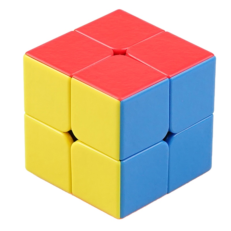 圣手7202A宝石二阶魔方 比赛专用GEM二阶魔方顺滑不褪色 儿童男女小孩益智玩具减压魔方 彩色