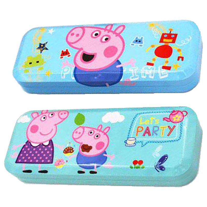 小学生文具盒多功能铅笔盒男女孩儿童幼儿园小学生1-6年级时尚文具用品创意文具盒大容量小猪佩奇文具盒 LIMEIDE