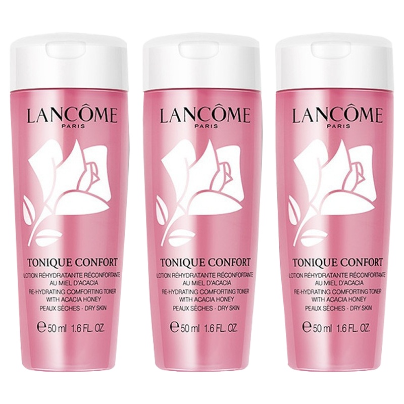 [国内专柜版 正品保证]兰蔻LANCOME清滢柔肤水50ml*3 明星大粉水 兰蔻粉水 爽肤水精华水 维稳补水保湿