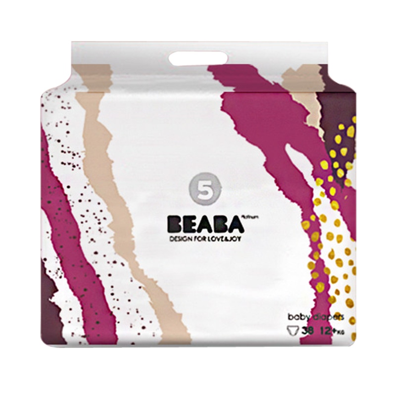 [详情抢大额券]碧芭宝贝BEABA炫彩婴儿纸尿裤XL 38片超柔软薄透气 12-16kg
