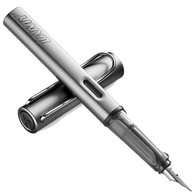 lamy凌美钢笔恒星AL-star商务书写墨水笔钢笔金属灰F尖