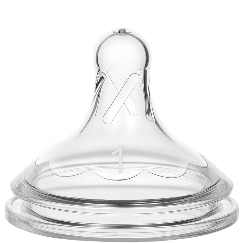 布朗博士(DrBrown’s)爱宝选PLUS 流量1宽口硅胶奶嘴(1个装)