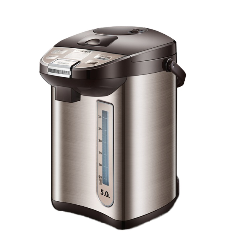 电热水瓶保温黄金蛋家用全自动智能恒温一体烧水壶5L大容量开水器 6升+香槟金-高配版+大礼包