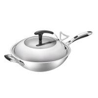 爱仕达(ASD) 锅具32CM 导热五层复合不锈钢炒锅 SW1332 32cm 磁炉通用