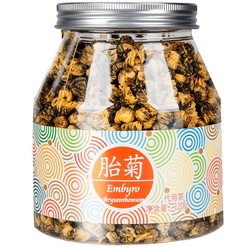 虎标胎菊120g 菊花茶 胎菊花草茶 花茶 菊花茶 桐乡胎菊 杭白菊