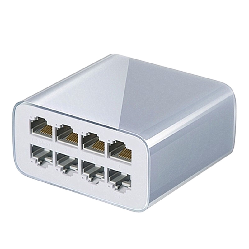 TP-LINK SF1008M 8口百兆校园宿舍家用宽带企业办公集线分线器 监控网络网线分器 灰色