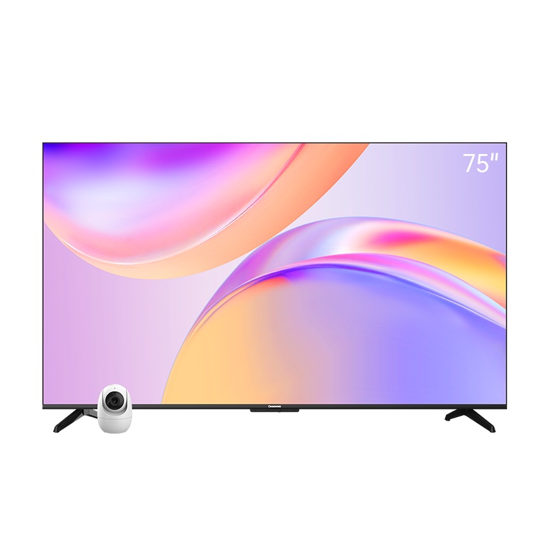 长虹75D5P PRO 75英寸4K超高清 免遥控智能语音 MEMC 安防摄像头疾速投屏平板LED液晶电视机