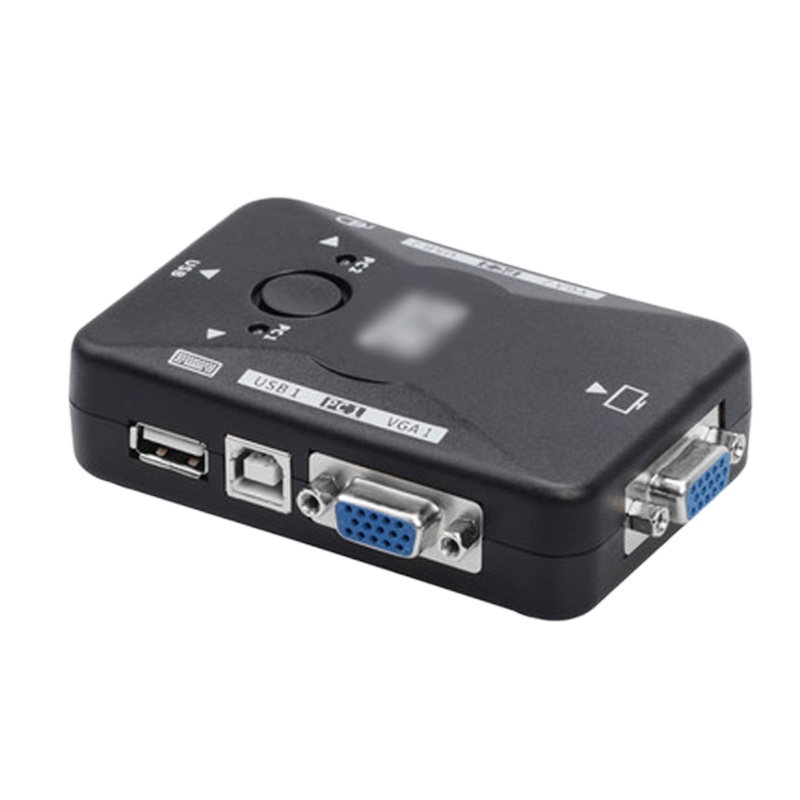 艾德生 KVM切换器 2台主机公用一套键盘 鼠标(USB) 显示器VGA HB