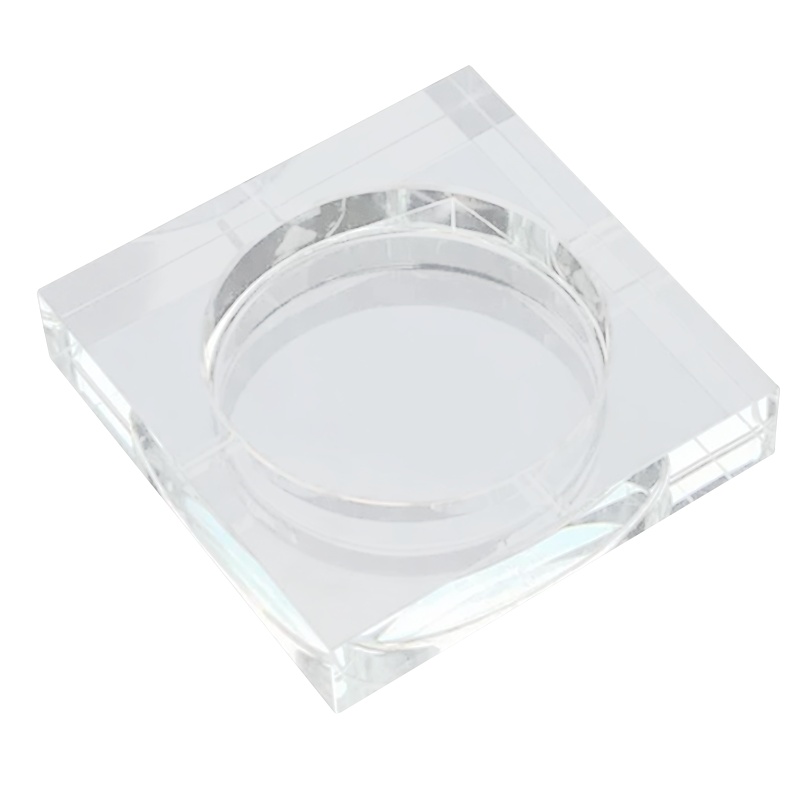 [规格:15*15cm 2个装]玻璃水晶烟灰缸 家用办公室用烟灰缸