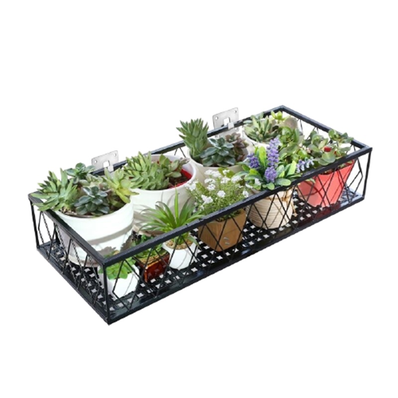 定制阳台花架悬挂铁艺古达护栏花盆挂架多肉栏杆客厅厨房置物架