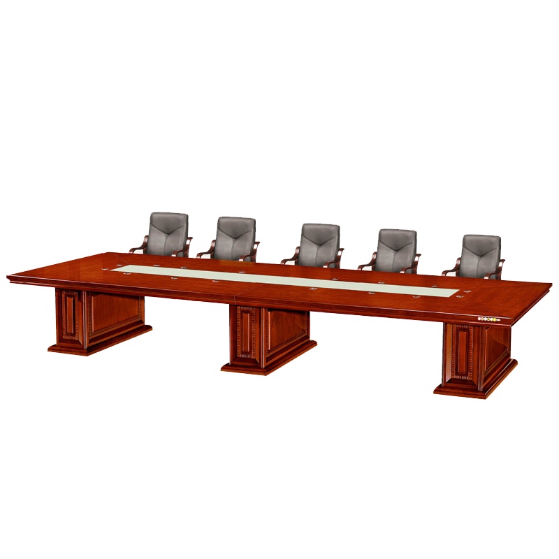 [理政]油漆会议桌 办公家具 会议桌 多人办公桌 现代中式漆面会议桌长条桌