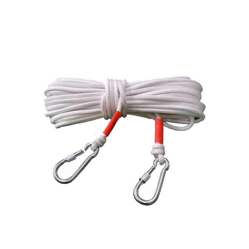 驰骋江山高空安全逃生绳钢丝芯消防绳轻型阻燃安全绳家用应急防火灾救生绳25米