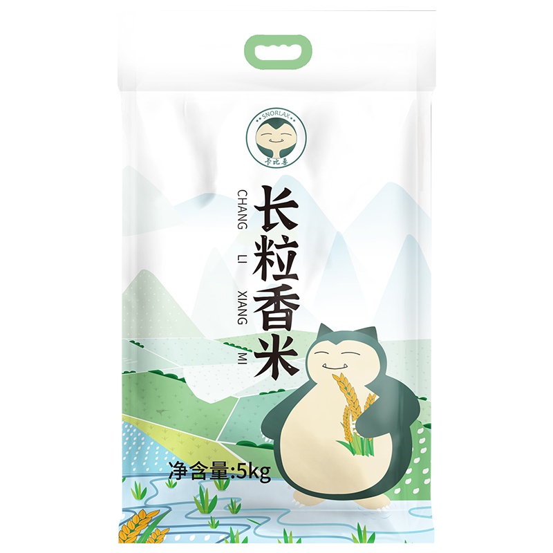 卡比兽长粒香米5kg/袋 大米 香米东北大米