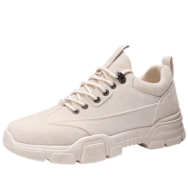 博迈伦工装鞋男中帮潮流男鞋皮面男士休闲鞋系带TX-C10