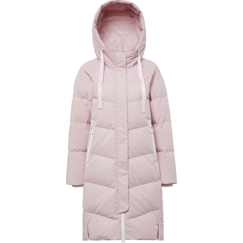 波司登冬季女士中长款羽绒服时尚保暖连帽休闲B80141546DS