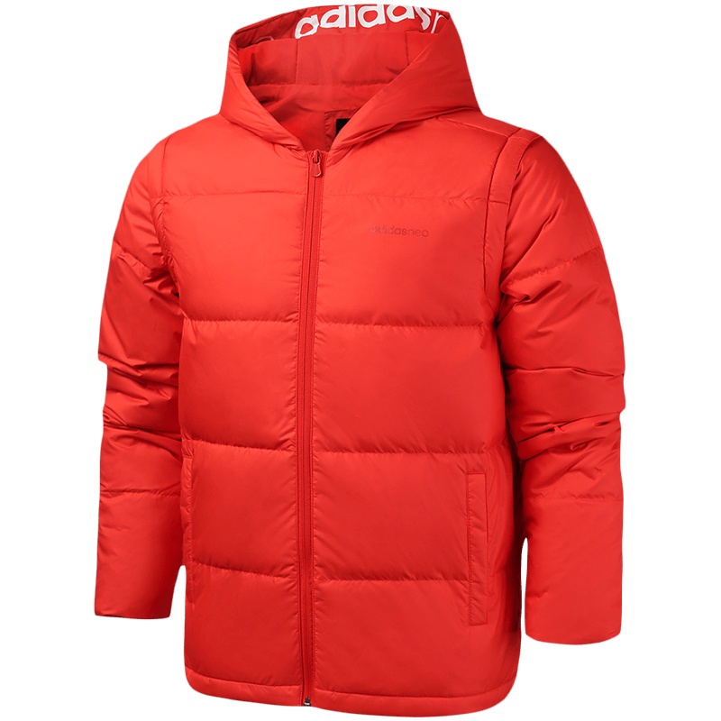 adidas阿迪达斯NEO男装运动服休闲连帽保暖羽绒服外套EI4431
