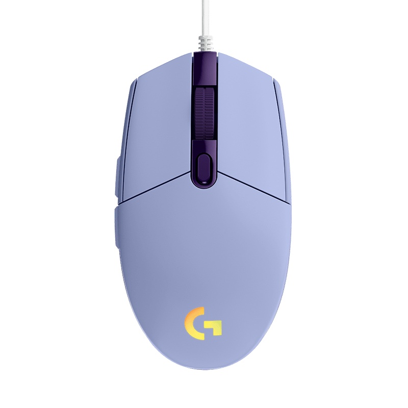 罗技(Logitech)G102第二代LIGHTSYNC游戏鼠标游戏级8000dpi传感器约1680万色流光灯效-紫色
