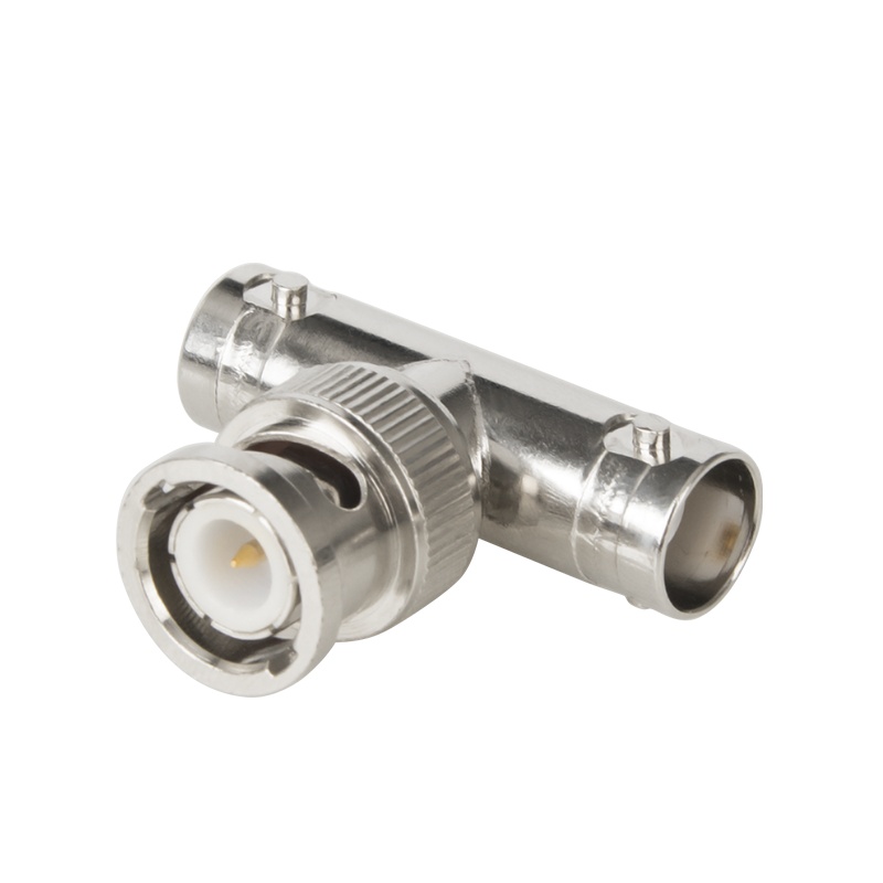 博扬 2M两兆头 Q9头75欧 BNC三通头 一公两母转换器 10个装 BY-BNC-KJK