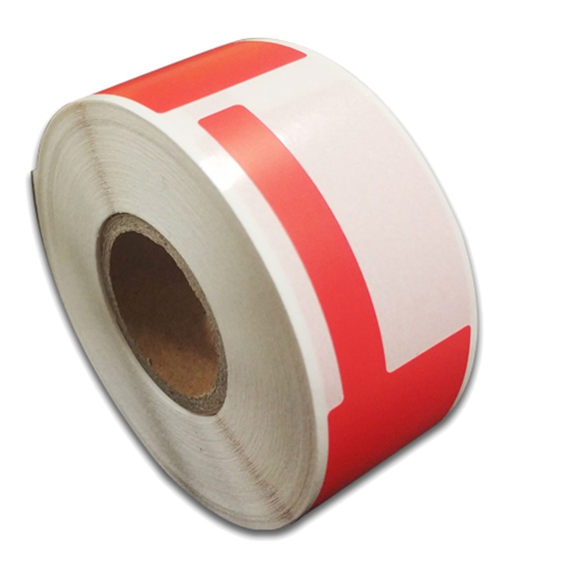 开仰(KAIYANG)P-40-R-01 不干胶标签纸F型尾签38*25+40mm/200片/卷 红色