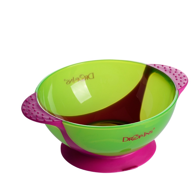 迪芽儿童餐具婴儿碗宝宝辅食碗吸盘碗双耳饭碗训练碗Playtex亚洲出品2个装(西梅红+蓝莓蓝)