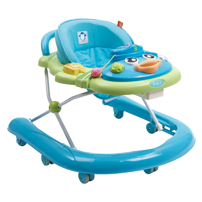 好孩子学步车 宝宝助步车多功能童车折叠可调节 XB501J-114BG 蓝色