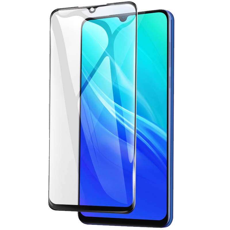 [买2送磨砂壳]轻万适用vivou3钢化膜全屏黑色高清透明防摔贴膜vivo手机保护膜全玻璃