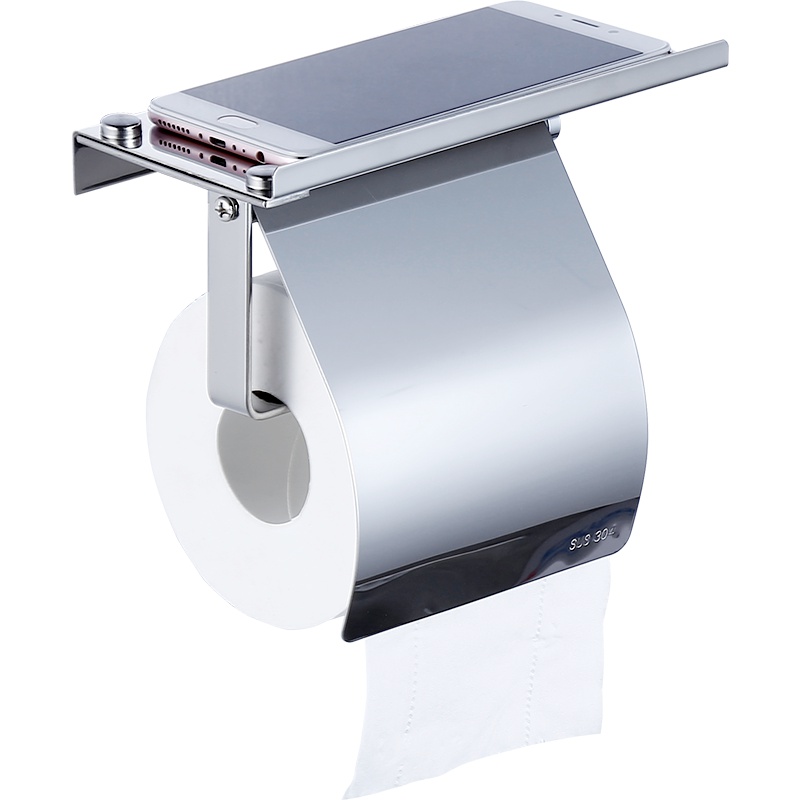 正山(Zhengshan)纸巾盒不锈钢304卫生间置物架浴室纸巾架卷纸盒手纸盒厕纸盒挂件五金