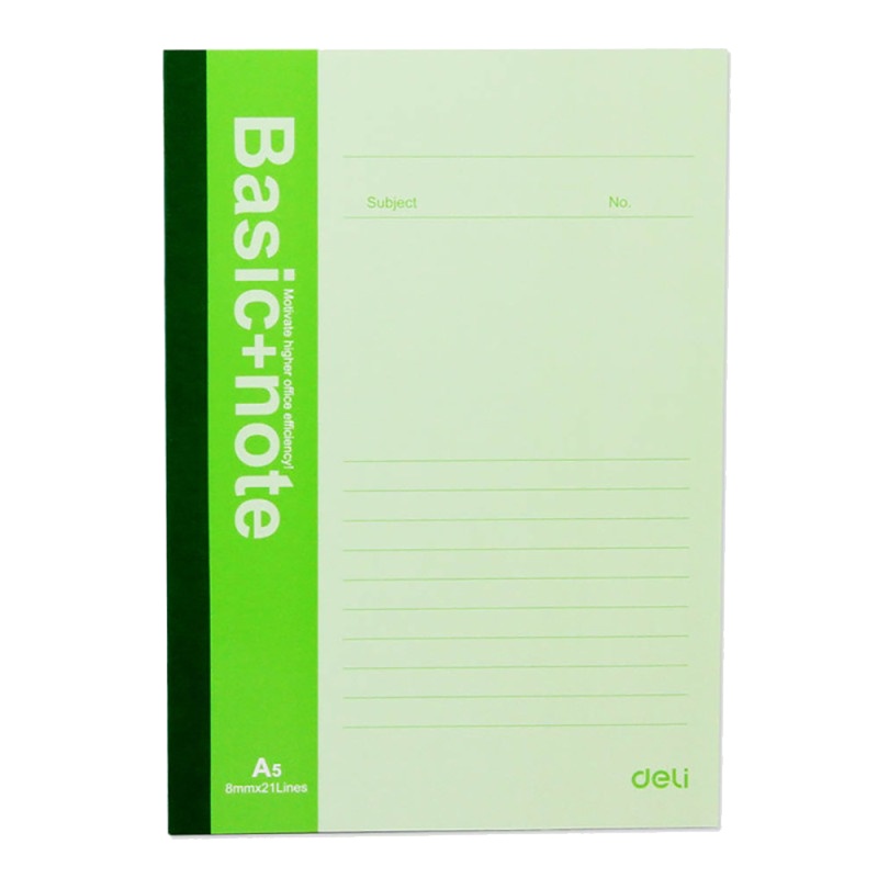 得力(deli)7655无线装订本6本装A5/100页 记事本 软抄本 笔记本 会议本 记录本 日记本 笔记本/记事本