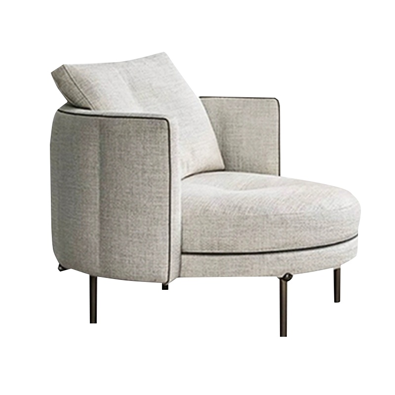 莱芙斯德沙发椅简约现代布艺沙发简约轻奢休闲椅创意舒适半围休闲椅单人式懒人沙发
