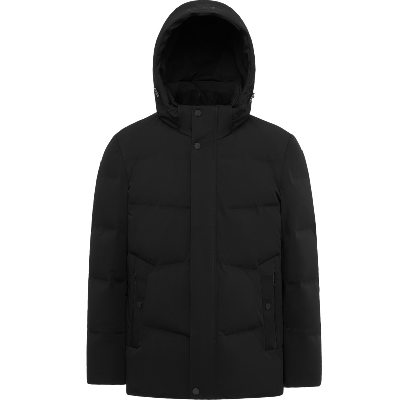 波司登男短款冬季可脱卸帽休闲厚款保暖羽绒服B90141003