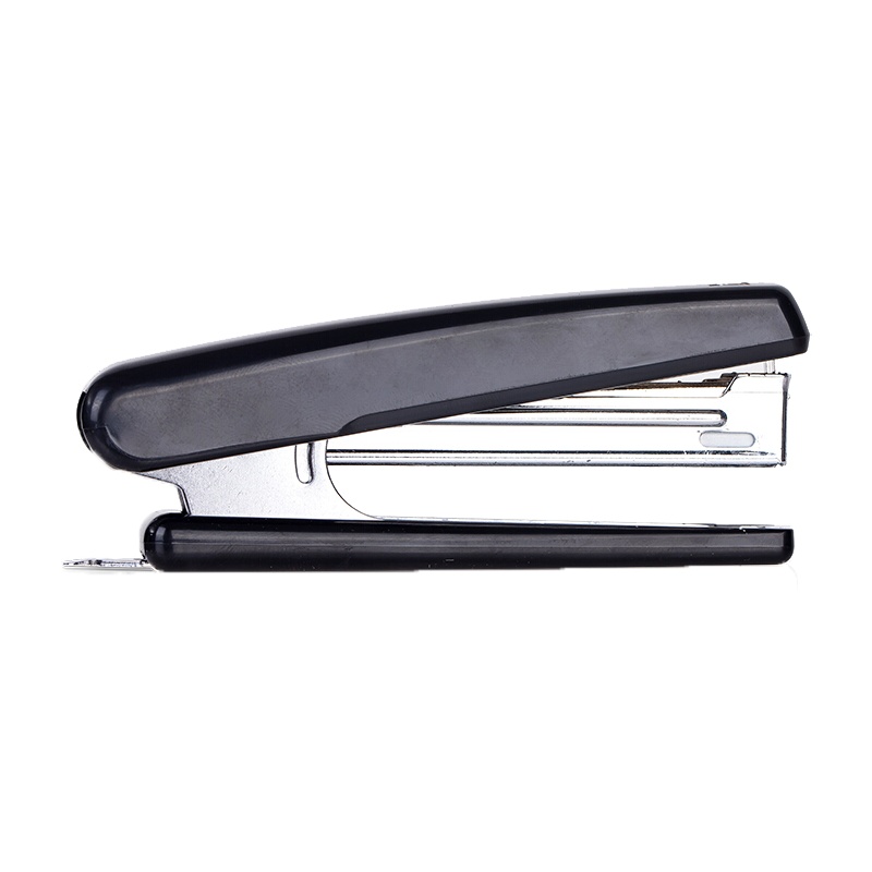 得力(deli)0221 12页订书机自带起钉器功能 3个 黑色 10号订书器 金属拉杆订书器定书机 装订机 订书机