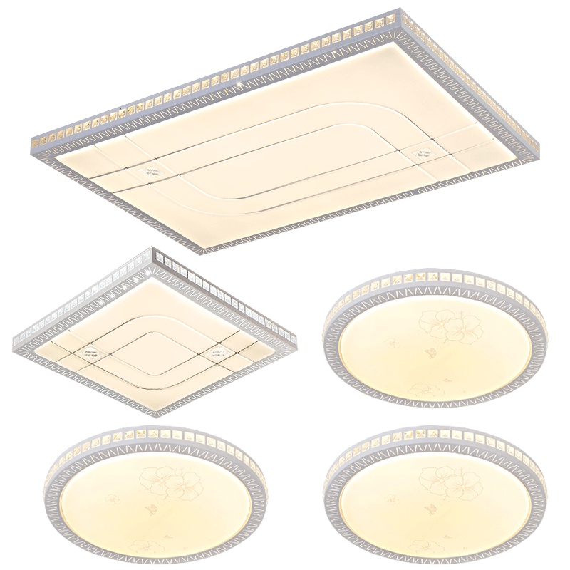 Grevol品拓PINTUOLED吸顶灯客厅灯简约现代吸顶灯卧室灯亚克力客厅灯组合灯具套餐30M2