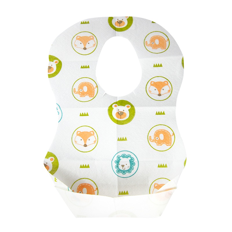 宝啦母婴婴幼儿童餐具宝宝吃饭防水围兜婴儿围嘴超软一次性饭兜幼儿儿童小孩食饭兜(6片/包)—7020