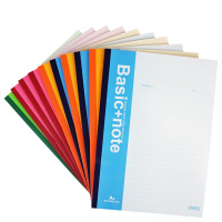 得力(deli)7658 A4/60页无线装订本/记事本/软面抄本 10本装