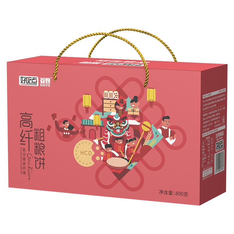 好吃点粗粮饼干800g新春礼盒装