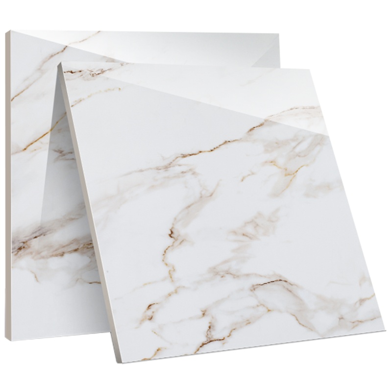 预售鹰牌简约现代北欧客厅玉石纹瓷砖 地板砖防滑地砖 雅士白