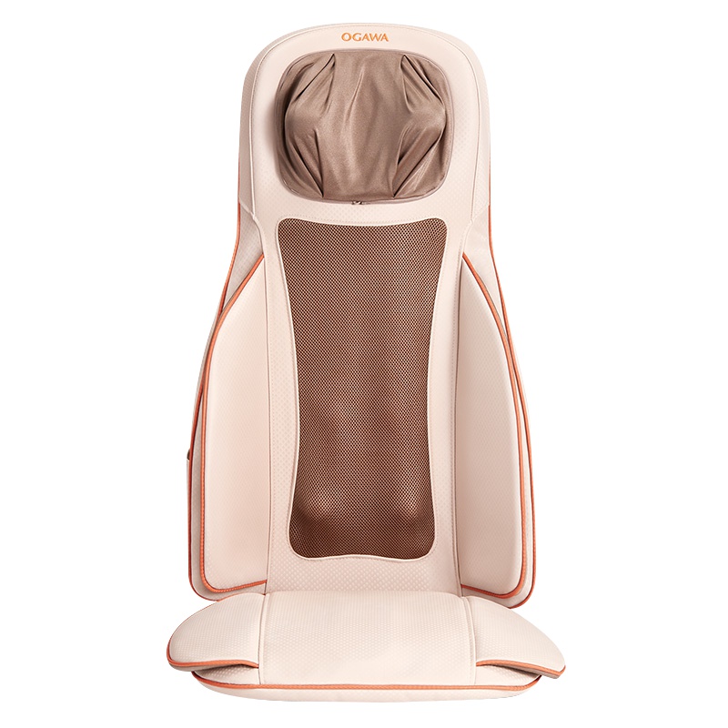 奥佳华(OGAWA)按摩垫OG-1302舒醒师 浅粉色 颈椎腰椎按摩器多功能坐垫 多功能气压揉捏 按摩坐垫