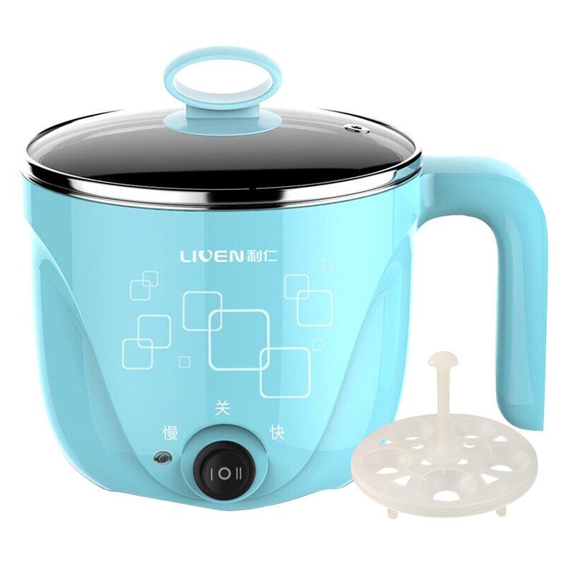 利仁(Liven)HG-X1000 电火锅煮面煲汤早餐神器学生宿舍寝室小功率电煮锅苏宁自营