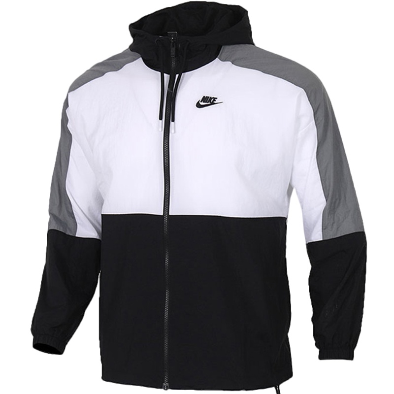 Nike耐克新款男子运动休闲拼色连帽夹克外套 CJ4561-010