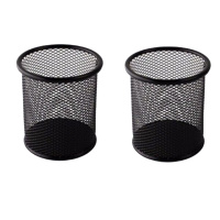 2个装圆形 金属时尚创意办公笔筒 组合 铁丝笔筒 方形/圆形/组合 全国