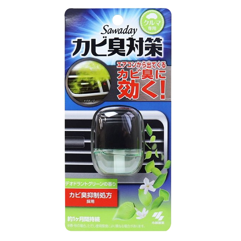 小林制药(KOBAYASHI) 车载出风口空气清新剂 霉气消臭 绿茶香 6ml