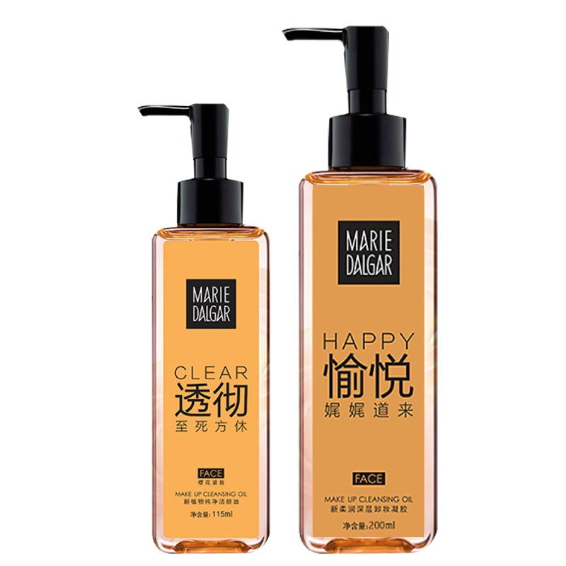 玛丽黛佳新柔润深层卸妆凝胶115ml+200mL 眼唇脸部卸妆油卸妆液水按压啫喱清洁乳液保湿