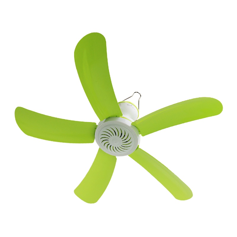 妖怪小吊扇小型迷你微风扇宿舍学生吊扇蚊帐床上电风扇家用大风力 五叶吊扇+5米延长线+2片叶