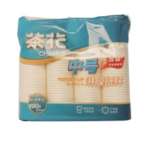 茶花3102-D中号淋膜纸杯225ml（1X100）（单位：袋）