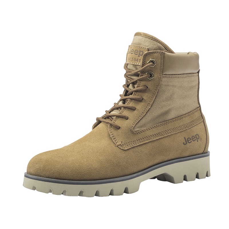 Jeep吉普男鞋马丁靴百搭英伦时尚耐磨高帮靴