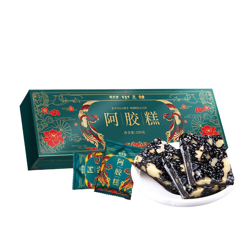 固本堂宏济堂联名款传统口味阿胶糕200g
