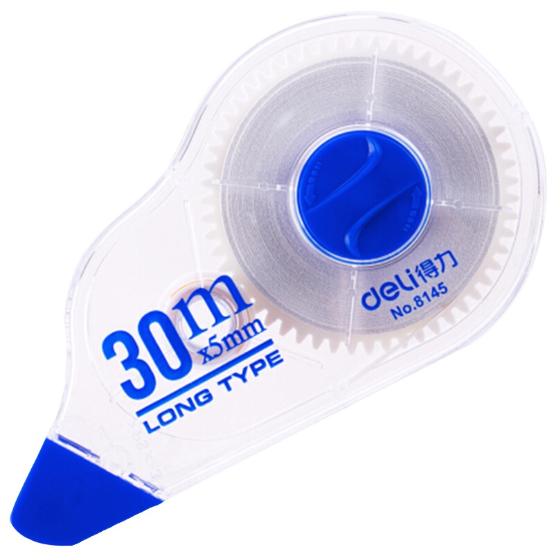 得力 8145 30m加长耐用修正带/改正带/涂改带10只/组