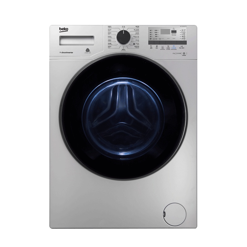 倍科(beko)WCY10232 PTSI 10公斤 洗衣机 全自动变频滚筒洗衣机 大容量 变频电机(银色)